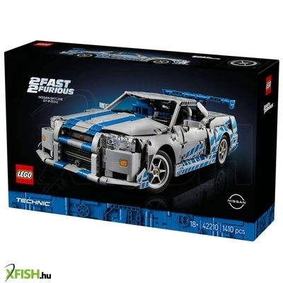 Lego technic 42210 2 fast 2 furious nissan skyline gt-r (r34) autó