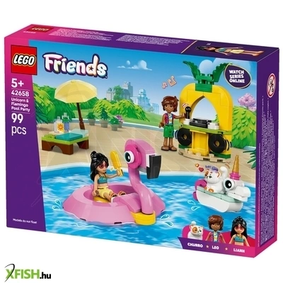 Lego friends 42658 medencés buli flamingóval és egyszarvúval