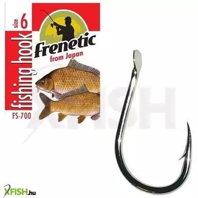 Frenetic 700 Japán Pontyozó Horog Black Nikkel Fekete 8-as 9db/csomag