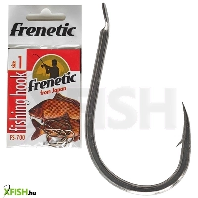 Frenetic 700 Japán Pontyozó Horog Black Nikkel Fekete 12-es 9db/csomag