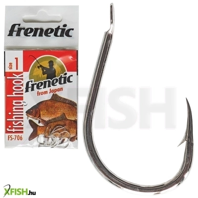 Frenetic 706 Japán Pontyozó Horog Ezüst 5-ös 9db/csomag
