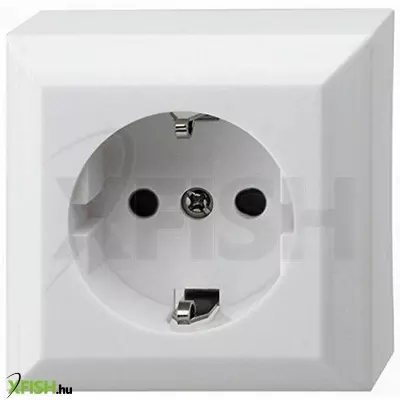 Gao 0310h business line ip20 földelt aljzat, 1 férőhelyes földelt csatlakozóaljzat, beltéri,  230v~/50hz/16a, fehér