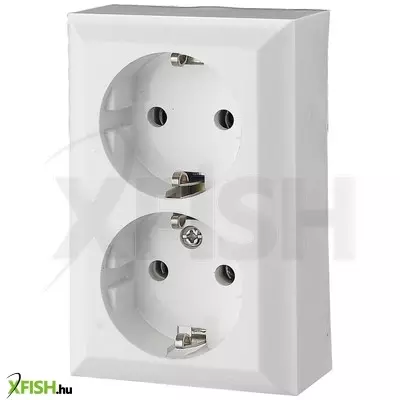 Gao 0311h business line ip20 2 férőhelyes földelt aljzat, 2 férőhelyes földelt csatlakozóaljzat, beltéri, 230 v~ / 50 hz / 16 a, fehér