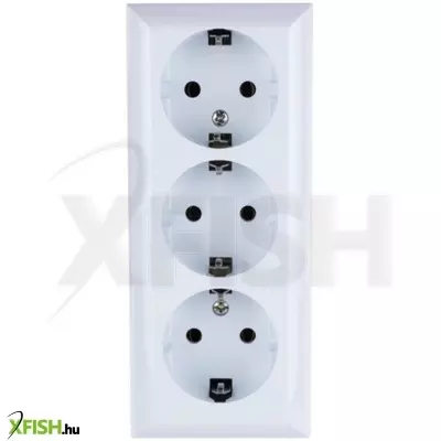 Gao 0312h business line ip20 3 férőhelyes földelt aljzat, 3 férőhelyes földelt csatlakozóaljzat, beltéri, 230 v~ / 50 hz / 16 a, fehér