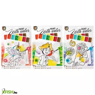 Grafix fess vízzel, 8 lap, a4 méret, ecsettel, 3 féle