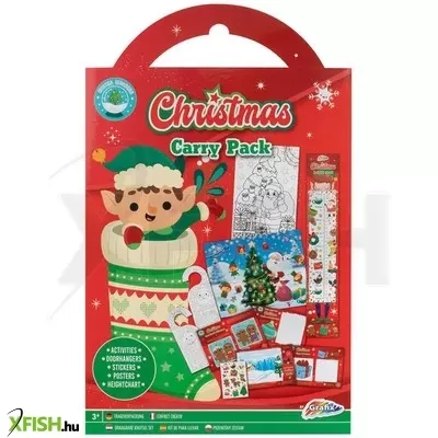 Grafix karácsonyi kreatív szett matricákkal, kifestőkkel