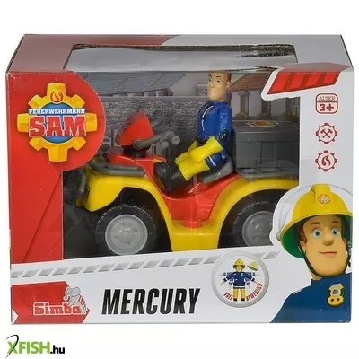 Simba sam a tűzoltó mercury quad figurával - 11 cm