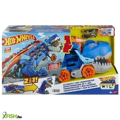 Hot wheels city átalakítható ultimate autószállító t-rex