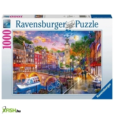 ravensburger puzzle 1000 db - naplemente amszterdam