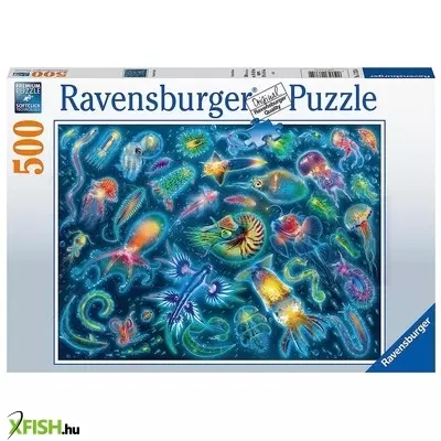 Ravensburger puzzle 500 db - színes medúza