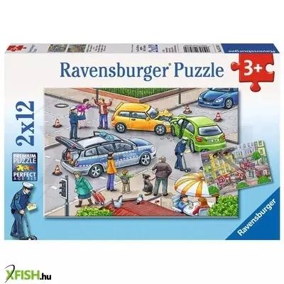 Ravensburger puzzle 2x12 db - kék lámpás út