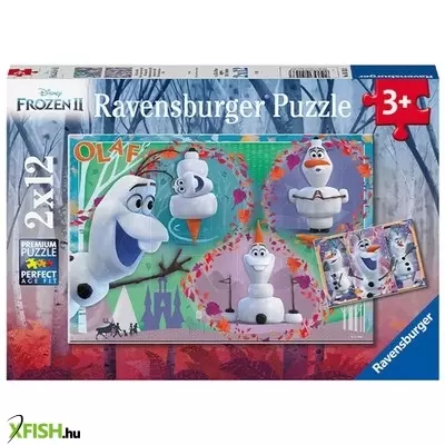 Ravensburger puzzle 2x12 db - olaf a kedvenc