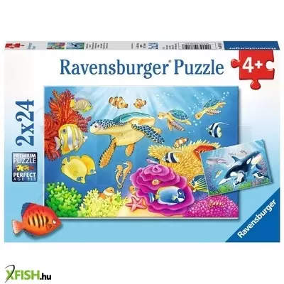 Ravensburger puzzle 2x24 db - színes víz alatti világ
