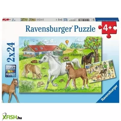 Ravensburger puzzle 2x24 db - lófarm