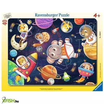 Ravensburger puzzle 40 db - állati űrhajósok!