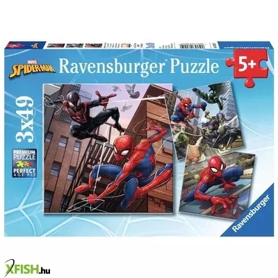 Ravensburger puzzle 3x49 db - védelmező pókember
