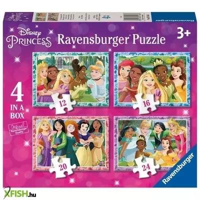 Ravensburger puzzle 4in1 db - disney hercegnők 23
