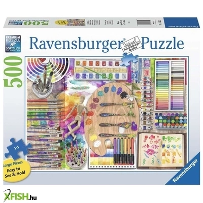 ravensburger puzzle 500 db - a művész palettája