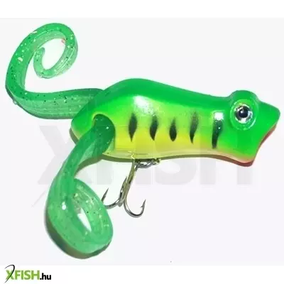 Frenetic Wobbler Frogger | Hossz: 5,5 Cm, Merülési Mélység: 0-0,8 Cm, Szín: Zöld/Sárga, Tömeg: 9 G