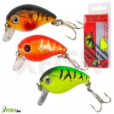 Frenetic Cricker Wobbler Sárga Ezüst 3,2cm 2,4g 1db/csomag