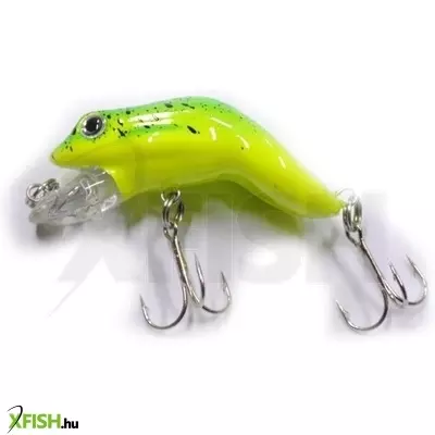 Frenetic Wobbler Béka | Hossz: 6 Cm, Merülési Mélység: 0-1 M, Szín: Világos Sárga / Zöld Hát, Tömeg: 8 G
