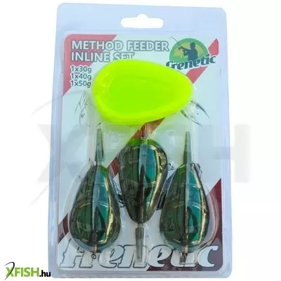 Frenetic Method Feeder Inline Kosár Szett Anyaga: Műanyag, Hossz: 8 Cm, Méret: 30,40,50 G, Szín: Zöld
