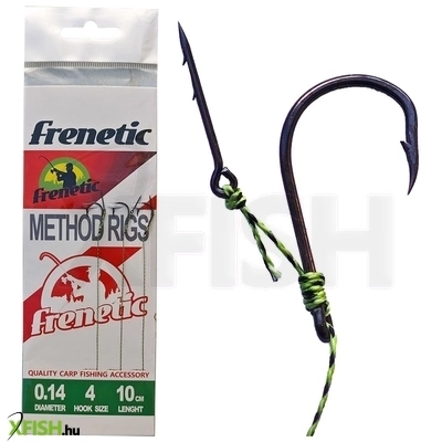 Frenetic Előkötött Horog Csalitüskével 10cm 0.12mm 6-os 3db/csomag