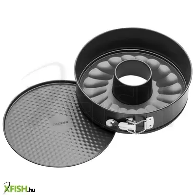 Szász pedrini 03gd105g csatos tortaforma, 24 cm átmérő, kétféle betét, rozsdamentes acél