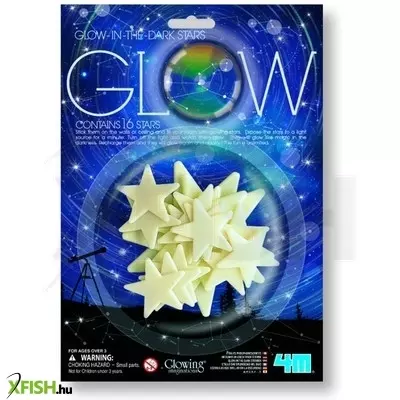 4m sötétben világító csillag készlet