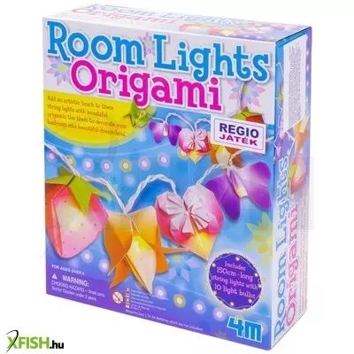 4m origami lámpafüzér készlet