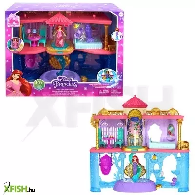 Mattel disney hercegnők - ariel dupla palot mini hercegnővel