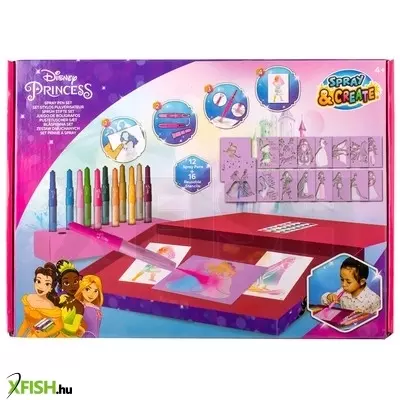 Slammer fújós filctoll szett - hercegnők