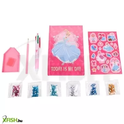 Slammer gyémántos napló készítő szett - hercegnős