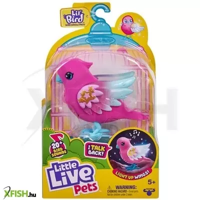 Little live pets papagáj többféle hangrögzítő, világítós szárnnyal