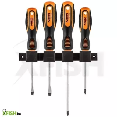 Neotools csavarhúzó készlet, fali tartóval, 4db