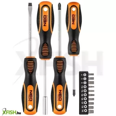 Neotools csavarhúzó készlet, fali tartóval, 14db