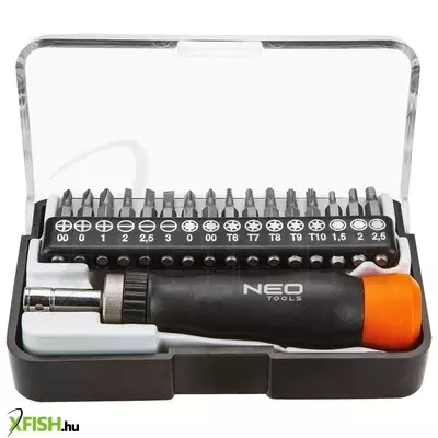 Neotools bitfejes műszerész, precíziós csavarhúzó készlet 17db