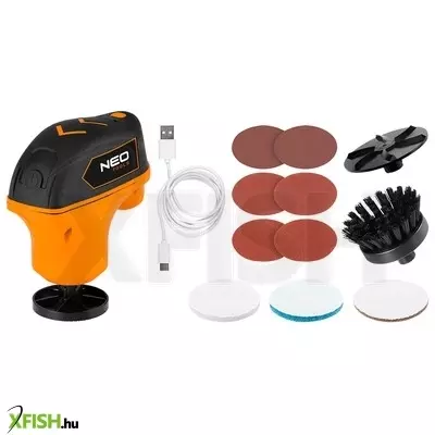 Neotools mini multifunkciós készülék, polírozó 4v, li-ion, usb-c