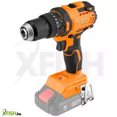 Neotools akkus szénkefementes fúró, csavarozó, ütvefúró, energy+, 18v , 95 nm, kompakt méret, 13mm fém tokmány, akku nélkül