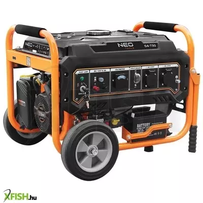Neotools áramfejlesztő, generátor, 2.8-3kw, 4 ütemű benzinmotorral