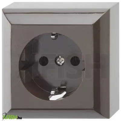 Gao 0510056777 business line ip20, 1 férőhelyes földelt csatlakozóaljzat, beltéri, 230 v~ /50 hz / 16 a, barna