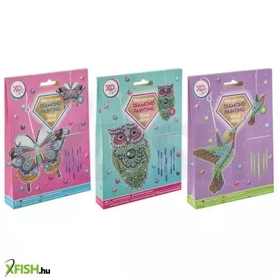 Grafix gyémántfestős szélcsengő készítő, 3 féle, 29, 7x19, 5 cm