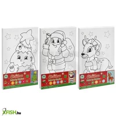 Grafix karácsonyi fess számok szerint, 29, 7x19, 5 cm, 3 féle