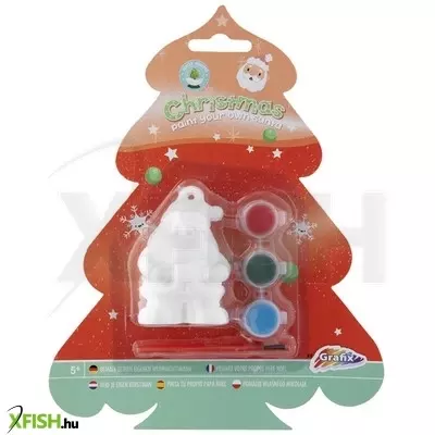 grafix karácsonyi mikulás figura kifestő,  +3 festék +ecset