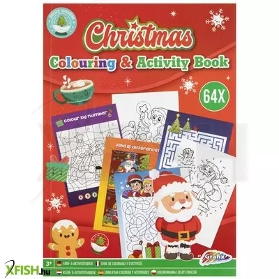 Grafix karácsonyi foglalkoztatókönyv, 64 lapos, a4