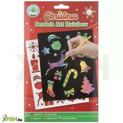 Grafix karácsonyi szivárványképkarcoló a5 4 lap /cs