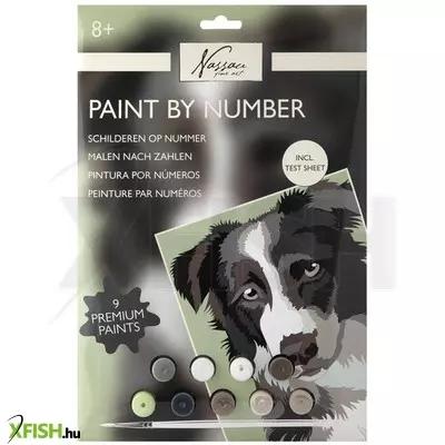 Grafix fess számok szerint, 33, 5x23, 8 cm, kutya