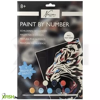 Grafix fess számok szerint, 33, 5x23, 8 cm, tigris