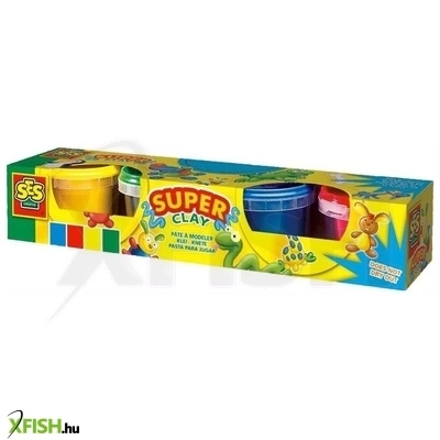 Ses tégelyes gyurma készlet - 4 X 90 g