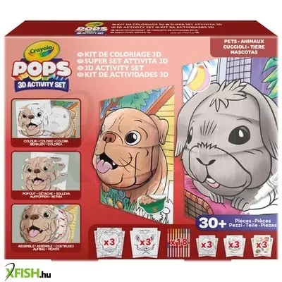 Crayola pops 3d megakészlet kisállatok